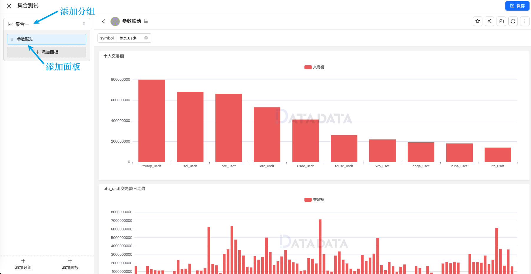 面板导航 | Datadata Docs